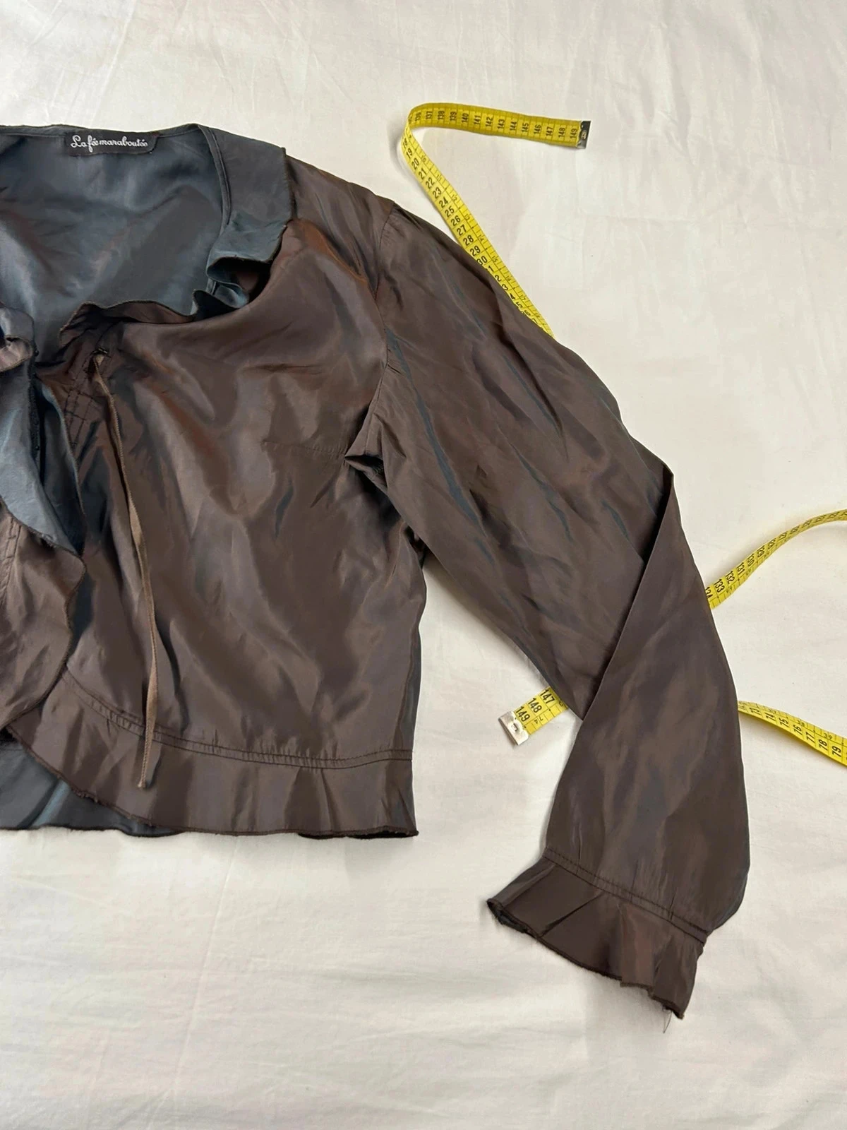 Vintage Brown Viscose Magic Fairy Long-Sleeve Blouse – photo 4